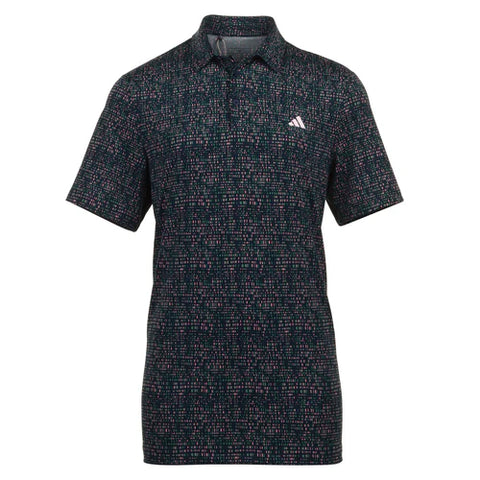 Mens Adidas Golf Ultimate365 Power Grid Print Polo Shirt